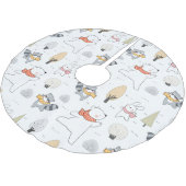 Schattige bosdieren kerstboom rok (Gekanteld)