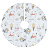 Schattige bosdieren kerstboom rok (Voorkant)