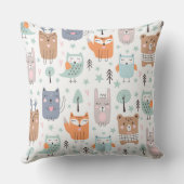 Schattige bosdieren kussen, Baby shower cadeau Kussen (Achterkant)