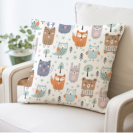 Schattige bosdieren kussen, Baby shower cadeau Kussen