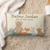 Schattige bosdieren lumbaal kussen (Deken)