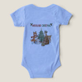 Schattige bosdieren met Kerstmis - Feestelijk Woud (Design achterkant)