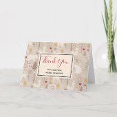 Schattige bosdieren Scandinavisch patroon bedankt Kaart (Voorkant)