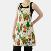 Schattige bosdieren schort (Insitu)