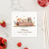 Schattige bosdieren servet (Insitu)