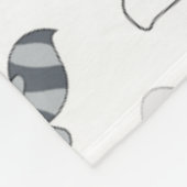 Schattige bosdieren vlooienbak fleece deken (Hoek)