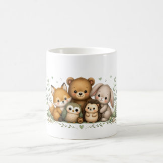 Schattige bosdierenfamilie koffiemok