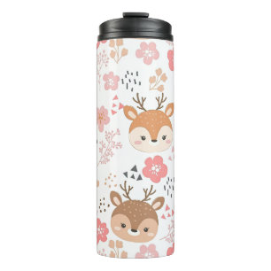 Schattige Bosegel en Bloemen Thermosbeker
