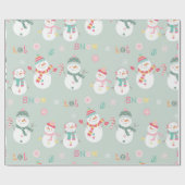 Schattige bosgebied cadeaupapier (Vlak)