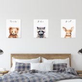 Schattige bosgebied Dierenneutrale kwekerij Muurkunst Sets (Slaapkamer)