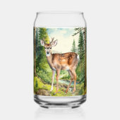 Schattige bosgebied Landherten Blikvorm Glas (Achterkant)