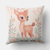 Schattige bosherten, bosdieren, baby meisje kussen (Achterkant)