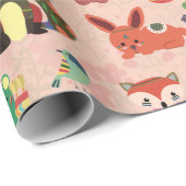 Schattige boskrieten cadeaupapier (Rol Hoek)