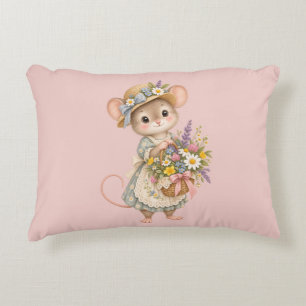 Schattige Bosmuis – Europese Cottage Garden Accent Kussen