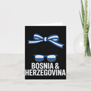 Schattige Bosnië Herzegovina Geboren Moeder Hajmo  Kaart
