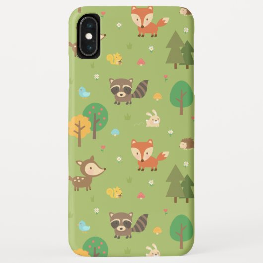 Schattige bospatroon Case-Mate iPhone case (Achterkant)