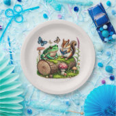 Schattige Bossenfeest Papieren Bordje (Feest)
