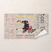 Schattige Boston Terrier Bad Handdoek (Handdoek)