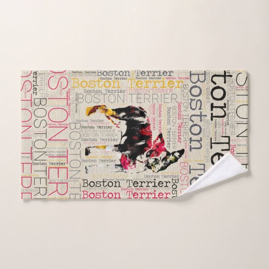Schattige Boston Terrier Bad Handdoek (Handdoek)
