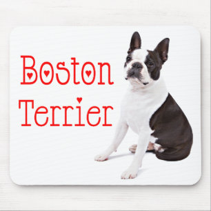 Schattige Boston Terrier-cadeau Puppy-hondliefhebb Muismat