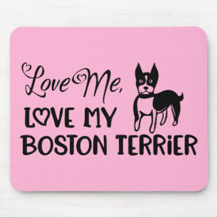 Schattige Boston Terrier-cadeau puppy hondliefhebb Muismat