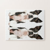 Schattige Boston Terrier Cartoon Dog Legpuzzel (Horizontaal)