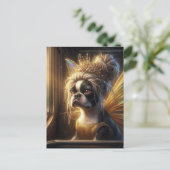 Schattige Boston Terrier Fee Briefkaart (Staand voorkant)