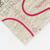 Schattige Boston Terrier Fleece Deken (Hoek)