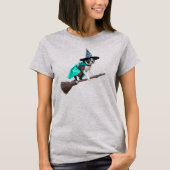 Schattige Boston Terrier Heks T-shirt (Voorkant)