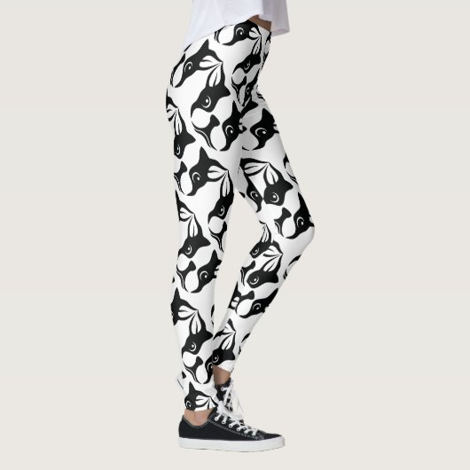 Schattige Boston Terrier Leggings (Rechts)