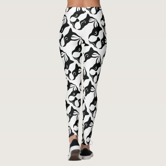 Schattige Boston Terrier Leggings (Achterkant)