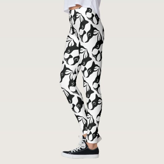Schattige Boston Terrier Leggings (Links)