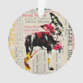 Schattige Boston Terrier Ornament (voorkant)