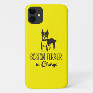 Schattige Boston Terrier Puppy Hond Moeder Fur Mam Case-Mate iPhone Case
