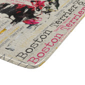 Schattige Boston Terrier Snijplank (Hoek)