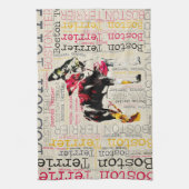 Schattige Boston Terrier Theedoek (Verticaal)