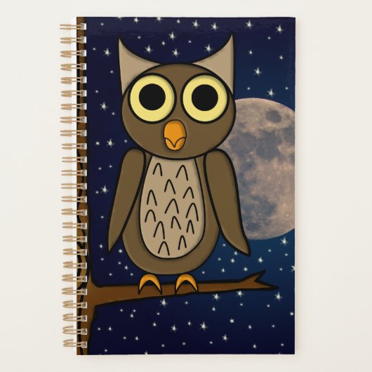 Schattige bosvogelkunst planner (Voorkant)