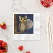Schattige bosvogelkunst servet (Insitu)