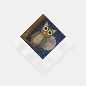 Schattige bosvogelkunst servet (Hoek)