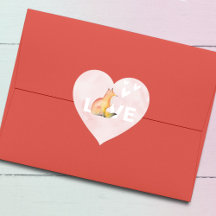 Schattige Bosvos en Hartjes Valentijnsdag