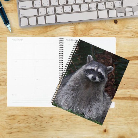 Schattige boswasbeer natuurfotografie planner