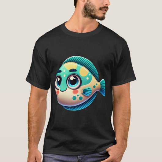 Schattige Bot Vis T-shirt (Voorkant)