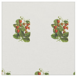 Schattige botanisch patroon van wilde aardbei stof