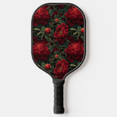 Schattige botanische pioenrozen bloemaccent verjaa pickleball paddle (Voorkant)