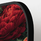 Schattige botanische pioenrozen bloemaccent verjaa pickleball paddle (Links Detail)