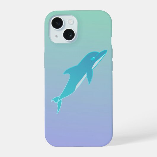 Schattige Bottlenose dolfijn iPhone / iPad case iPhone 15 Case (Achterkant)