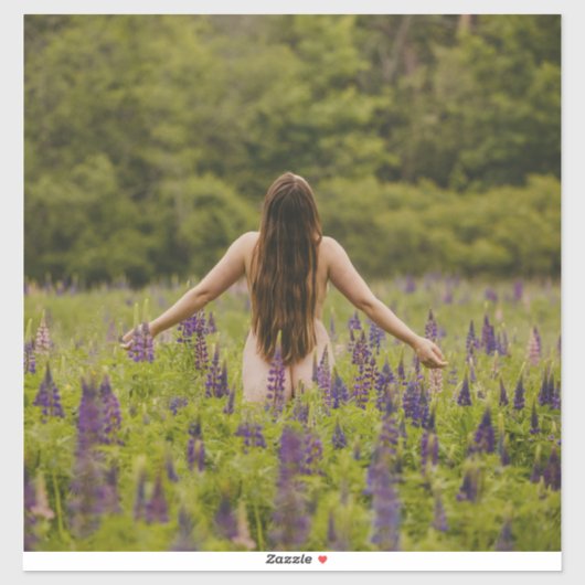 schattige boudoir met groene portret Sticker (Vel)