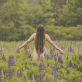 schattige boudoir met groene portret Sticker (Voorkant)