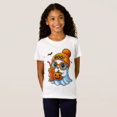 Schattige-Bougee-Geest-Halloween T-shirt (Voorkant volledig)