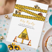 Schattige Bouw Baby Jongen Shower met een Dump Tru Kaart